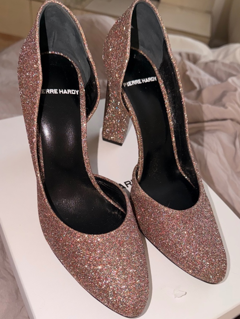 NEVER USED Pierre Hardy Multicolor Glitter D’Orsay Chuncjy hells